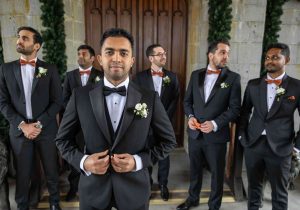 Luxury Castle Wedding - Groom & Groom party before wedding - Pink Lime Studios Wedding Photography