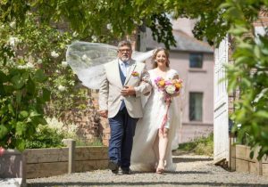 One Fab Day Magazine Feature - Father and bride on wedding day - Pink Lime Studios Wedding Photography