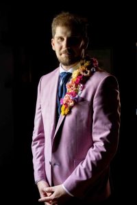 One Fab Day Magazine Feature - Groom in Pink Suit - Pink Lime Studios Wedding Photography
