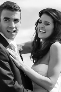 Seamus Coleman, Rachel Cunningham Wedding Black & White Photo - Wedding Photographers Sligo - Pink Lime Studios