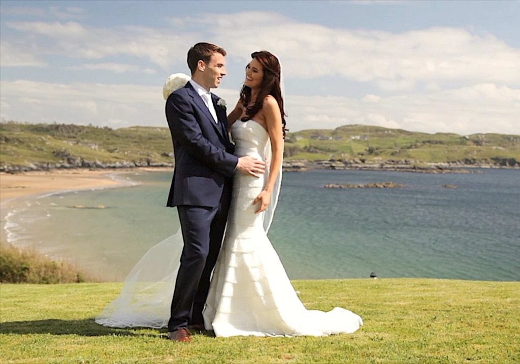 Seamus Coleman Wedding and Rachel Cunningham by the beach - Wedding Photography - Pink Lime Studios