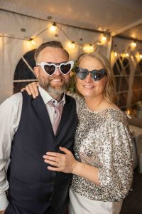 Wedding Party Photography - couple at their wedding party - Pink Lime Studios Wedding Photography