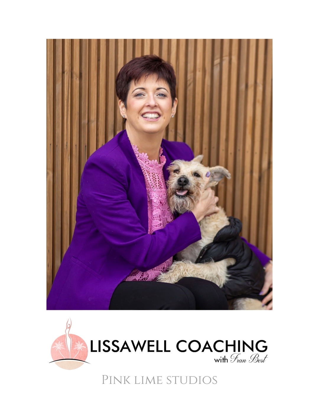 från best with her dog casual headshot