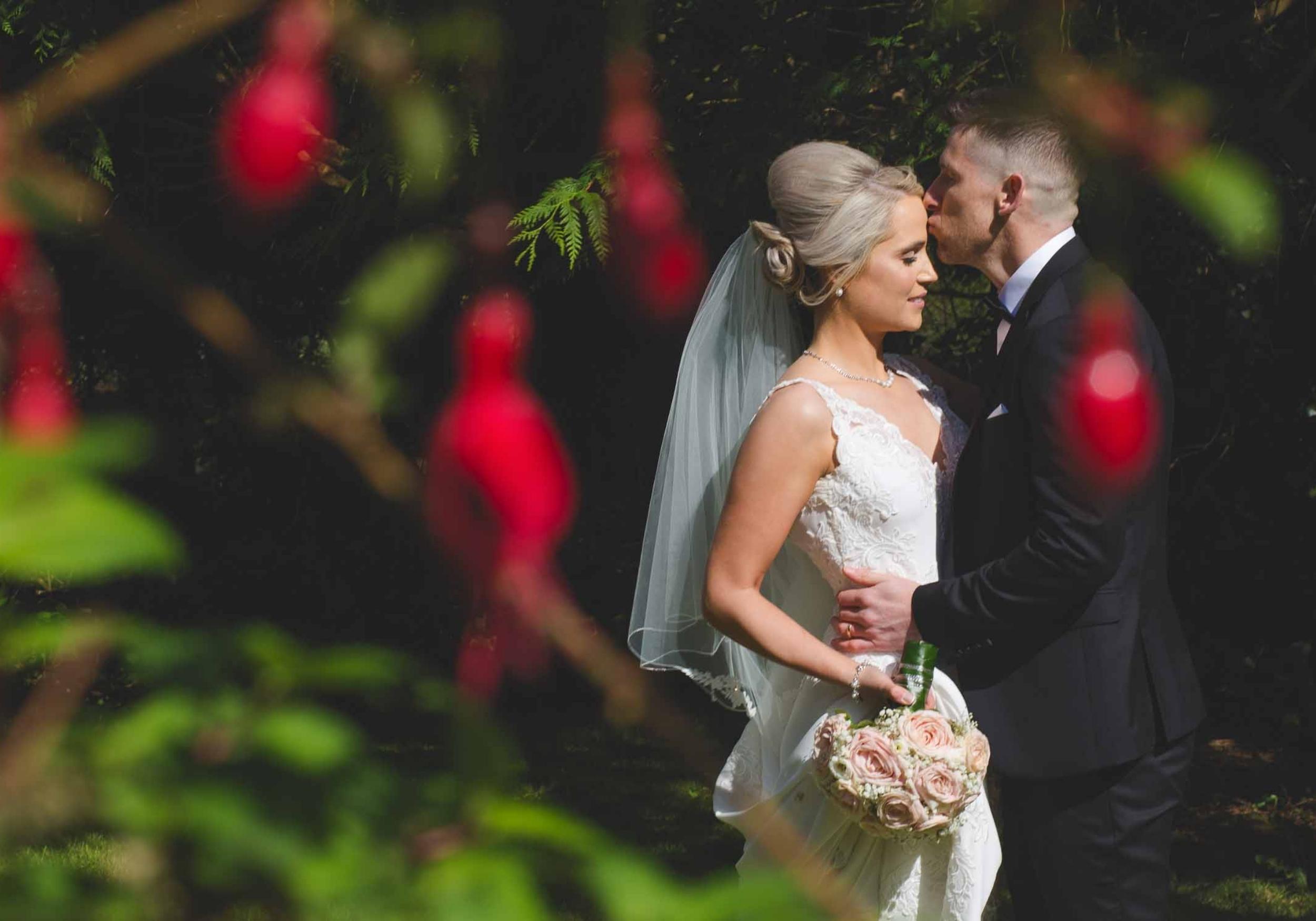 West Sligo Wedding Film - Pink Lime Wedding Video & Photography - Bride & Groom in flower gardens